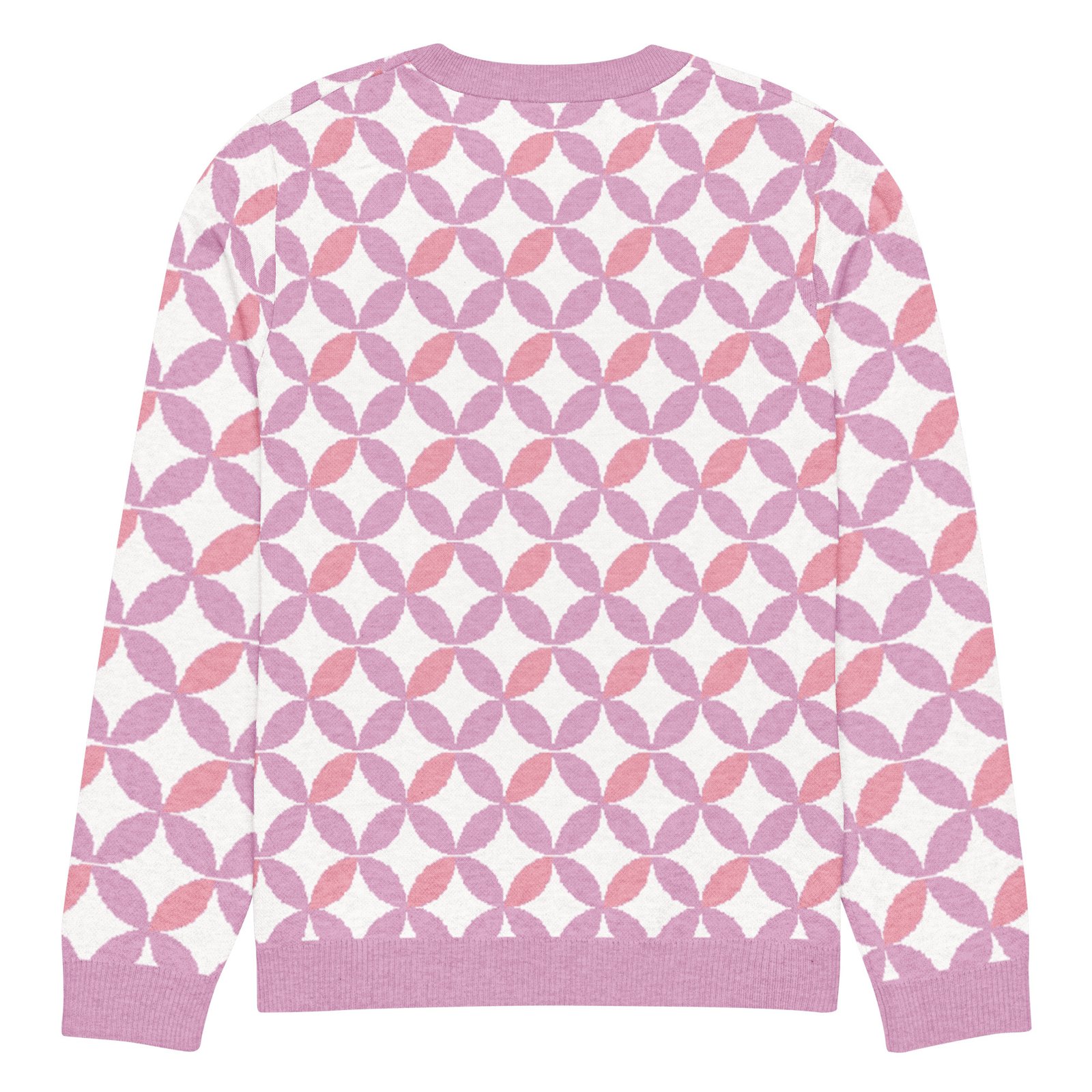 Pink Purple Scallop Sweater Pastel Crew Neck Top Pink Purple Scallop Sweater Pastel Crew Neck Top
