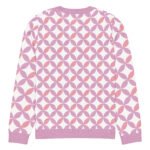 Pink Purple Scallop Sweater Pastel Crew Neck Top