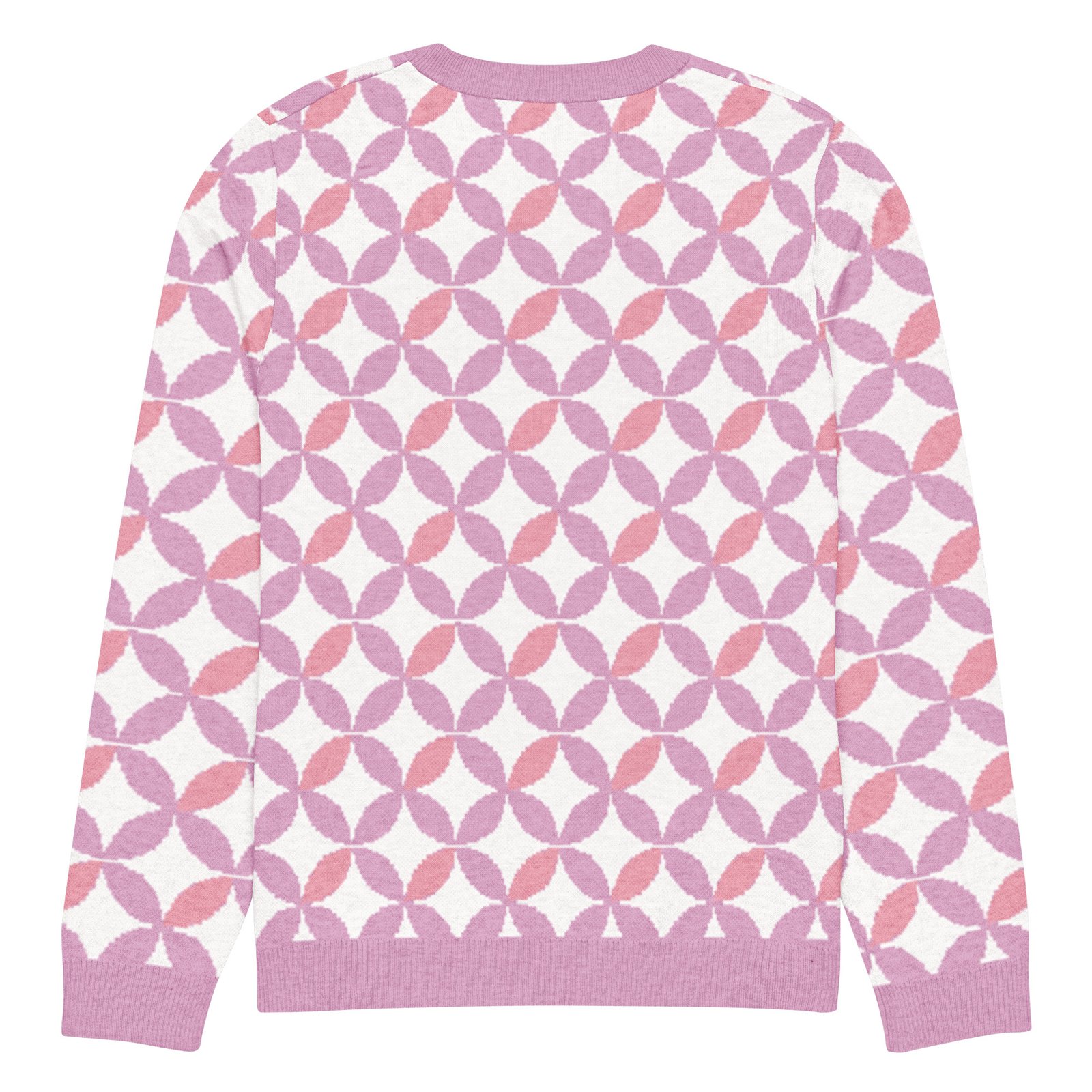 Pink Purple Scallop Sweater Pastel Crew Neck Top Pink Purple Scallop Sweater Pastel Crew Neck Top