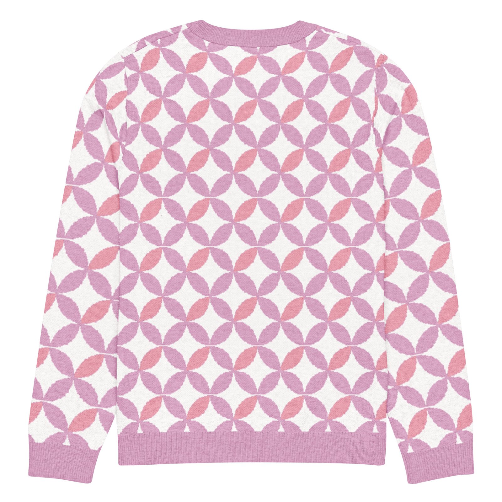 Pink Purple Scallop Sweater Pastel Crew Neck Top Pink Purple Scallop Sweater Pastel Crew Neck Top