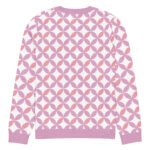 Pink Purple Scallop Sweater Pastel Crew Neck Top