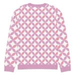 Pink Purple Scallop Sweater Pastel Crew Neck Top