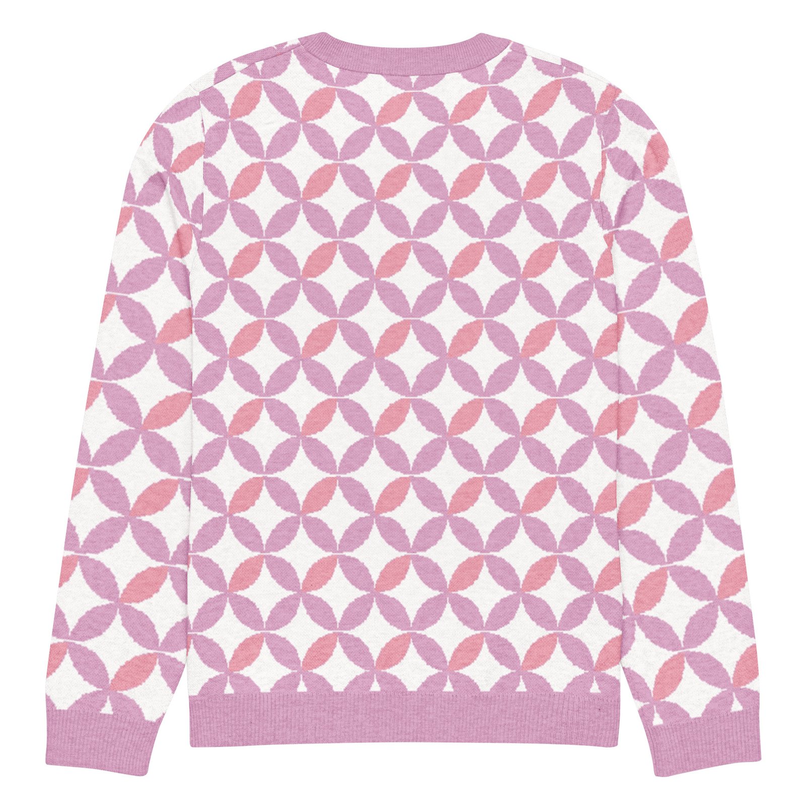 Pink Purple Scallop Sweater Pastel Crew Neck Top Pink Purple Scallop Sweater Pastel Crew Neck Top