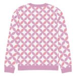 Pink Purple Scallop Sweater Pastel Crew Neck Top