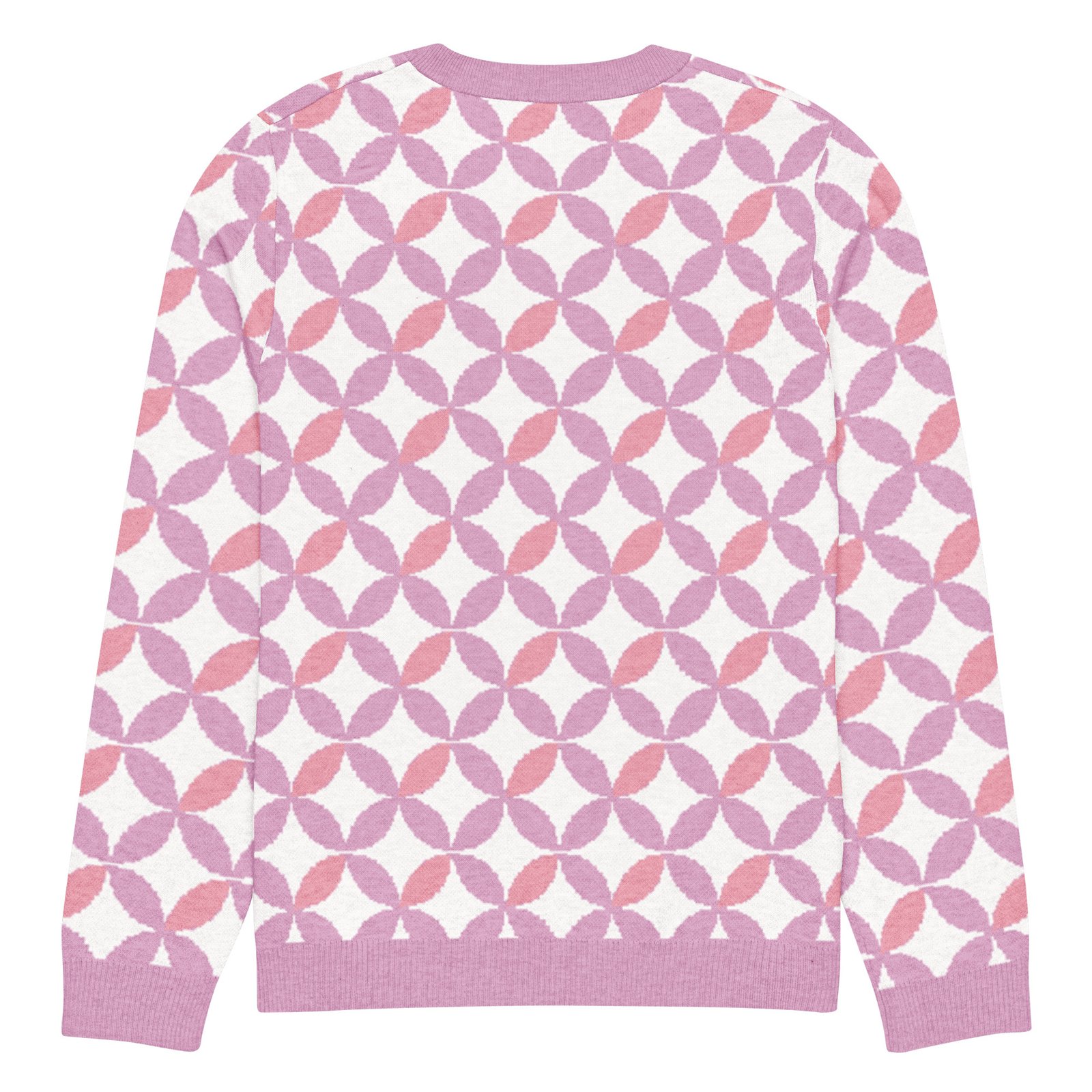 Pink Purple Scallop Sweater Pastel Crew Neck Top Pink Purple Scallop Sweater Pastel Crew Neck Top