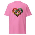 Rope Heart T Shirt African Unity Braided Design