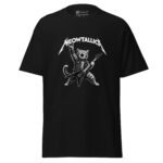 Meowtallica Cat T Shirt Funny Heavy Metal Rock Tee