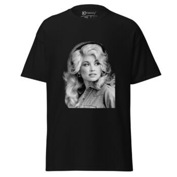 Dolly Parton T Shirt Vintage Black And White Portrait Tee