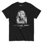 Dolly Parton T Shirt Vintage Signature Portrait Tee