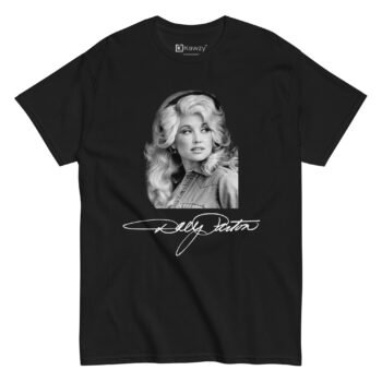 Dolly Parton T Shirt Vintage Signature Portrait Tee