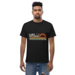 Lake Ontario T Shirt Vintage Retro Lighthouse Design