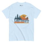 Lake Ontario T Shirt Vintage Lighthouse Sunset Graphic
