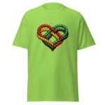 Rope Heart T Shirt African Unity Braided Design