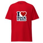 I Love Rock N Roll T Shirt Vintage Music Graphic Tee