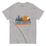 Lake Ontario T Shirt Vintage Lighthouse Sunset Graphic