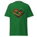 Rope Heart T Shirt African Unity Braided Design