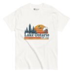 Lake Ontario T Shirt Vintage Lighthouse Sunset Graphic