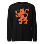 Dutch Lion Long Sleeve Tee Orange Netherlands Shirt