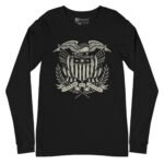 United We Stand Long Sleeve Tee Patriotic Eagle Shirt