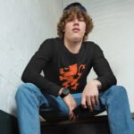 Dutch Lion Long Sleeve Tee Orange Netherlands Shirt