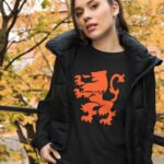 Dutch Lion Long Sleeve Tee Orange Netherlands Shirt