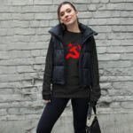 Communist Symbol Long Sleeve Tee Red Hammer Sickle Shirt
