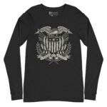United We Stand Long Sleeve Tee Patriotic Eagle Shirt