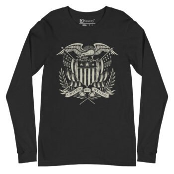 United We Stand Long Sleeve Tee Patriotic Eagle Shirt
