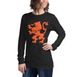 Dutch Lion Long Sleeve Tee Orange Netherlands Shirt