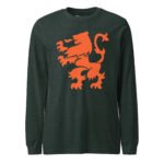 Dutch Lion Long Sleeve Tee Orange Netherlands Shirt