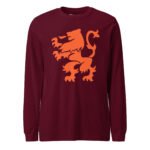 Dutch Lion Long Sleeve Tee Orange Netherlands Shirt