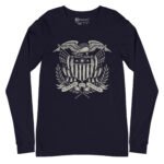 United We Stand Long Sleeve Tee Patriotic Eagle Shirt