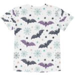 Cute Halloween Bat Kids T Shirt Spooky Spiderweb Tee