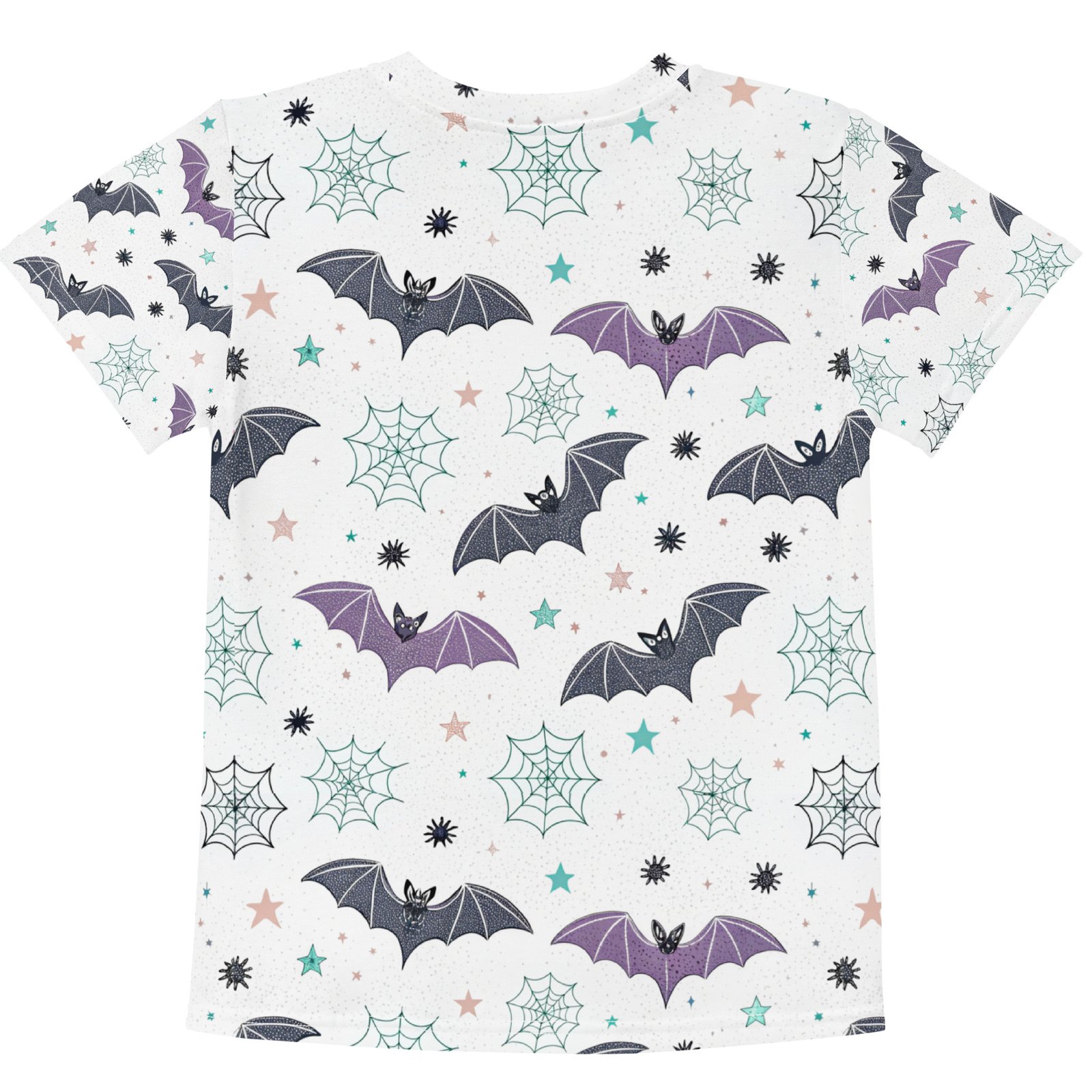 Cute Halloween Bat Kids T Shirt Spooky Spiderweb Tee Cute Halloween Bat Kids T Shirt Spooky Spiderweb Tee