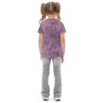 Purple Spiderweb Kids T Shirt Halloween Pattern Tee