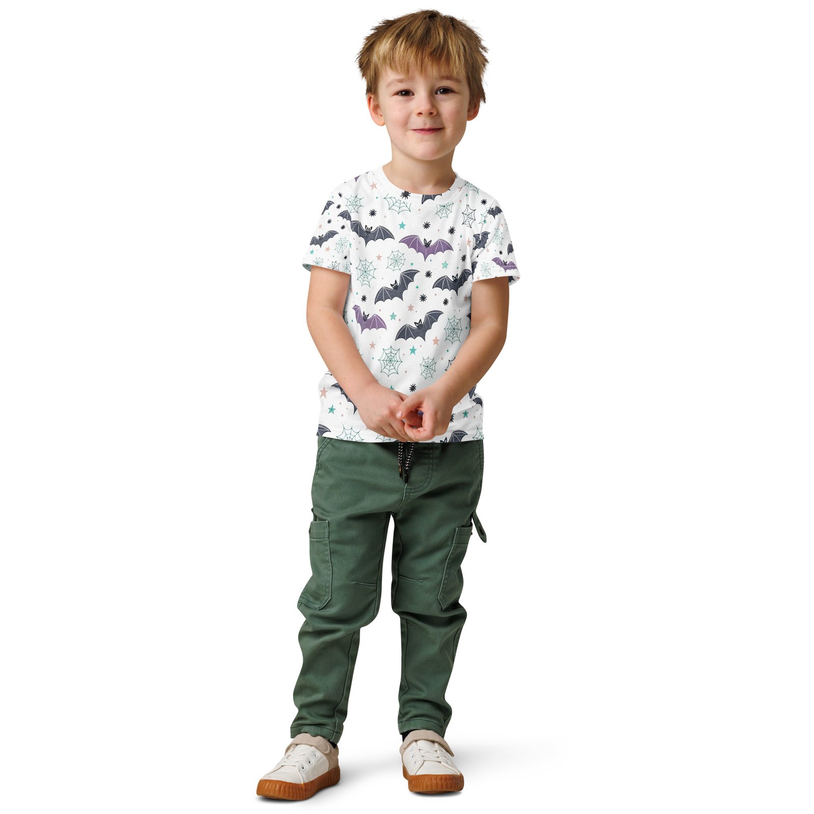 Cute Halloween Bat Kids T Shirt Spooky Spiderweb Tee Cute Halloween Bat Kids T Shirt Spooky Spiderweb Tee