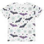 Cute Halloween Bat Kids T Shirt Spooky Spiderweb Tee