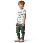 Cute Halloween Bat Kids T Shirt Spooky Spiderweb Tee