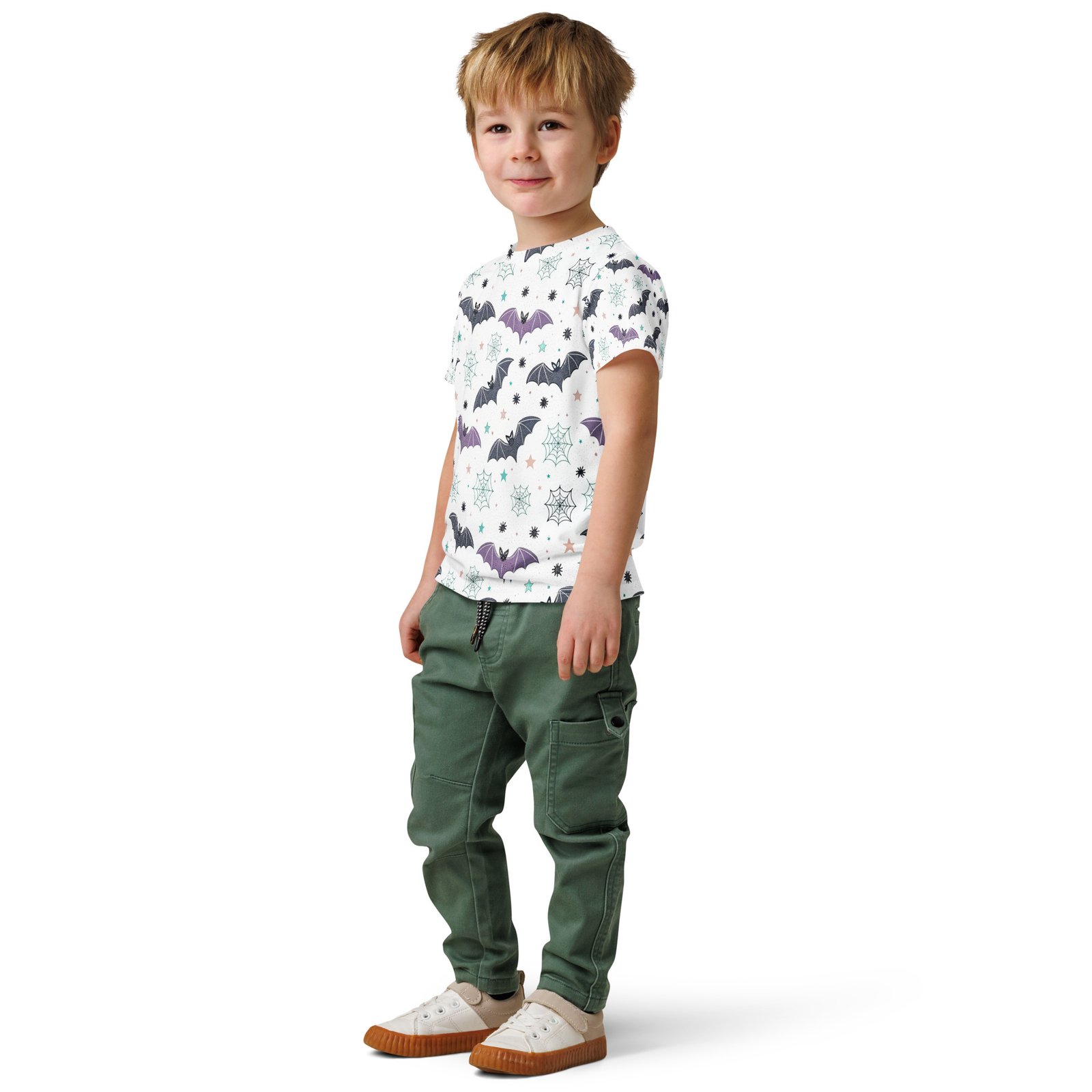 Cute Halloween Bat Kids T Shirt Spooky Spiderweb Tee Cute Halloween Bat Kids T Shirt Spooky Spiderweb Tee