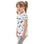 Cute Halloween Bat Kids T Shirt Spooky Spiderweb Tee