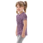 Purple Spiderweb Kids T Shirt Halloween Pattern Tee