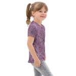 Purple Spiderweb Kids T Shirt Halloween Pattern Tee