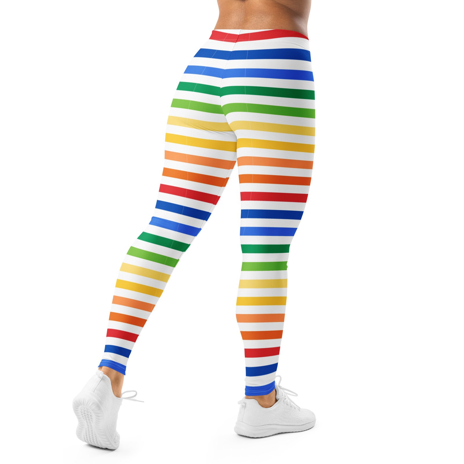 Rainbow Stripe Leggings Colorful Yoga Pants Rainbow Stripe Leggings Colorful Yoga Pants