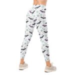 Cute Halloween Bat Leggings Spooky Spiderweb Yoga Pants