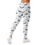 Cute Halloween Bat Leggings Spooky Spiderweb Yoga Pants