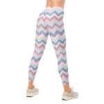 Pastel Chevron Leggings Soft Dotted Zigzag Yoga Pants
