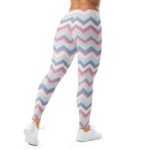 Pastel Chevron Leggings Soft Dotted Zigzag Yoga Pants