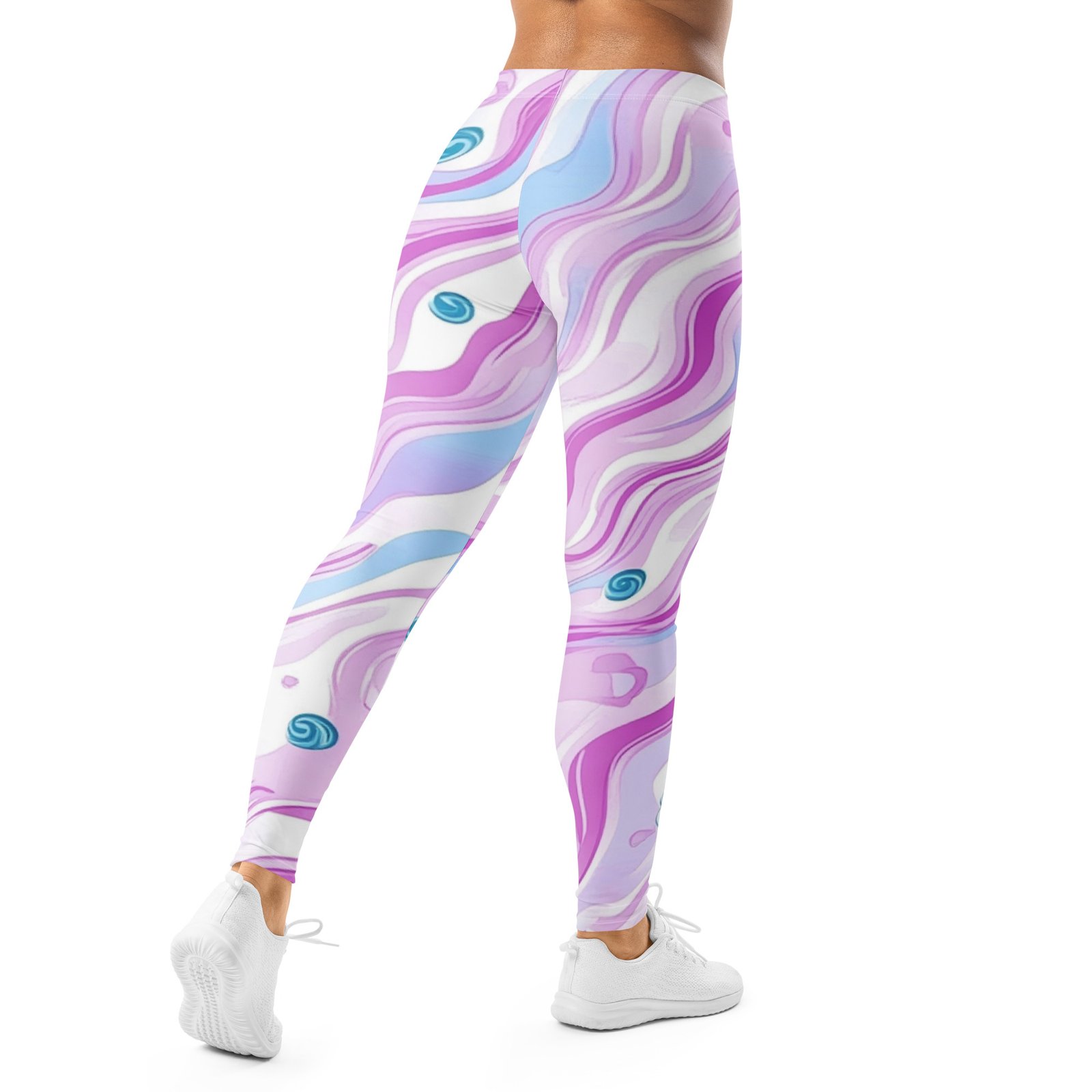 Pastel Swirl Leggings Dreamy Pink Purple Wave Yoga Pants Pastel Swirl Leggings Dreamy Pink Purple Wave Yoga Pants