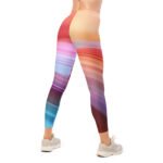 Colorful Gradient Leggings Smooth Wave Yoga Pants