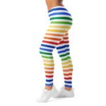Rainbow Stripe Leggings - Colorful Yoga Pants 1 Rainbow Stripe Leggings Colorful Yoga Pants